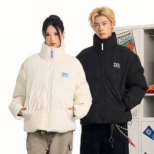 BIPOLAR新LOGO基础棉服原创潮牌宽松美式复古保暖棉衣外套男女