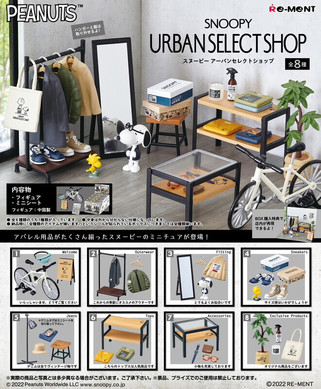 RE-MENT史努比城市的秘密商店