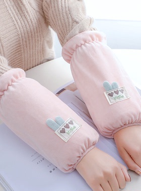 2025新款套袖女工作羽绒服儿童手袖女孩手套袖套防脏护袖头秋冬季