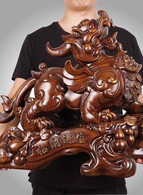 招银财貔AL100356貅摆件公母一对客厅酒办柜公室桌开业店礼品酒收