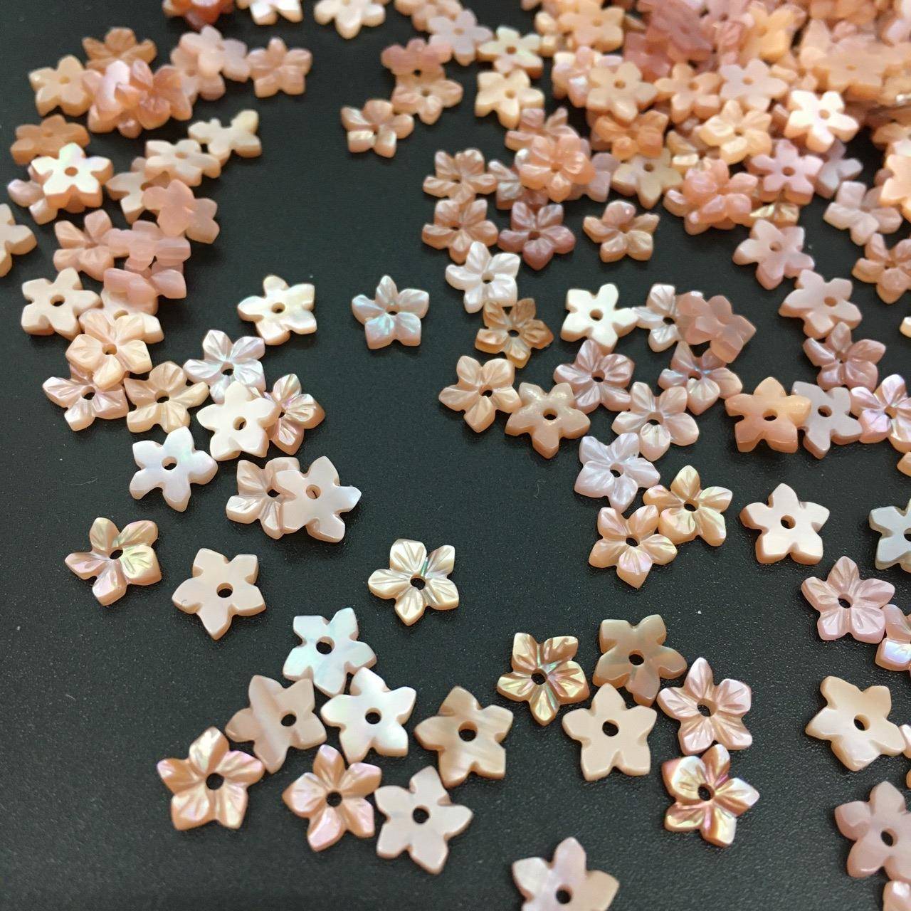 6件m直m粉贝JPH贝厂壳古风饰品配材料diy发簪手工蝶贝家销可定制