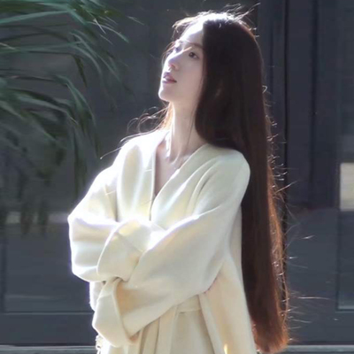 法式气质温柔风V领收腰针