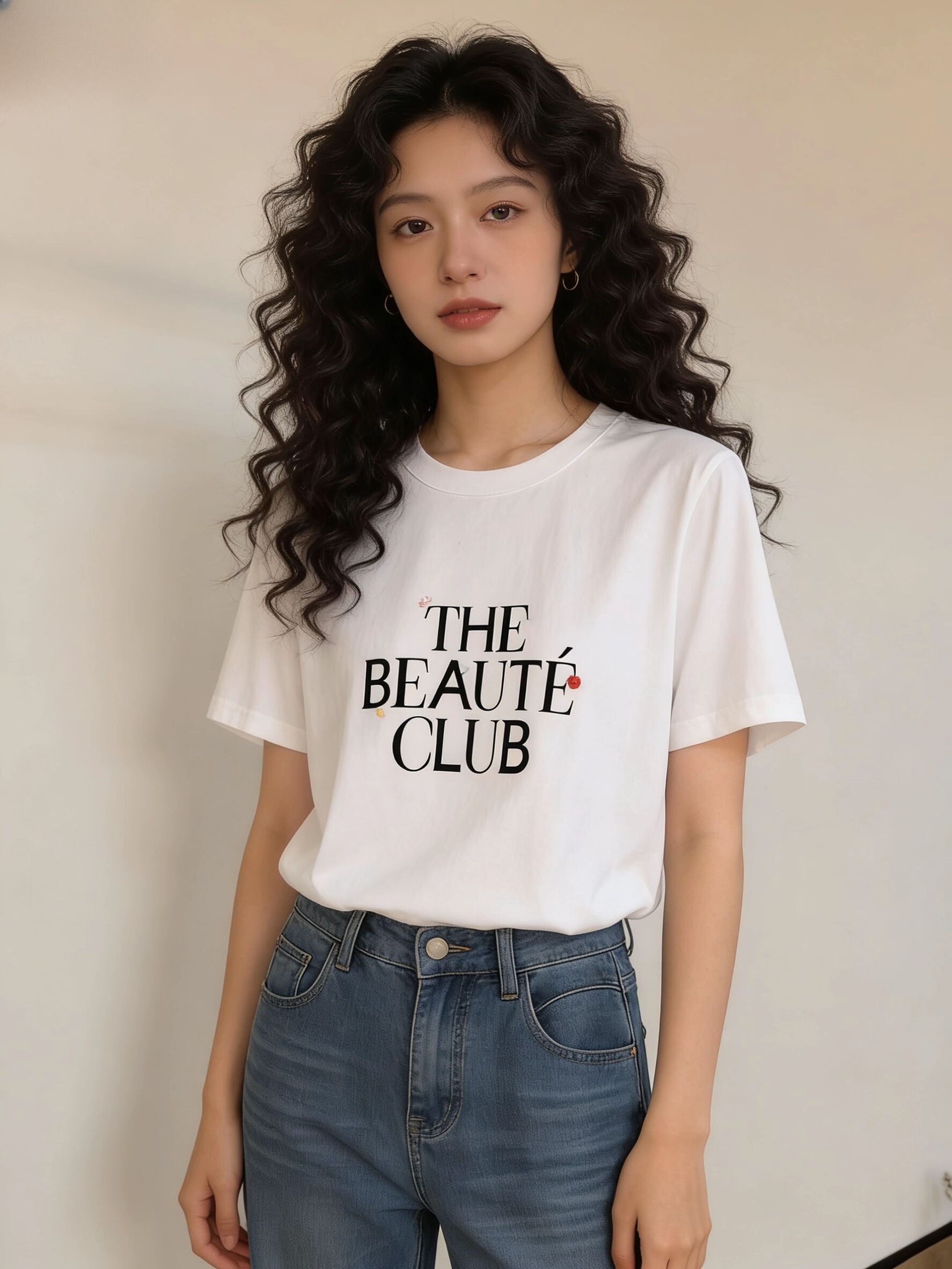 2026夏季新款韩版时尚百搭显瘦圆领短袖女休闲上衣