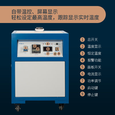 中频感应熔炼炉小型熔金炉高温融化金银铜铝锡铂金属铸造冶金提炼