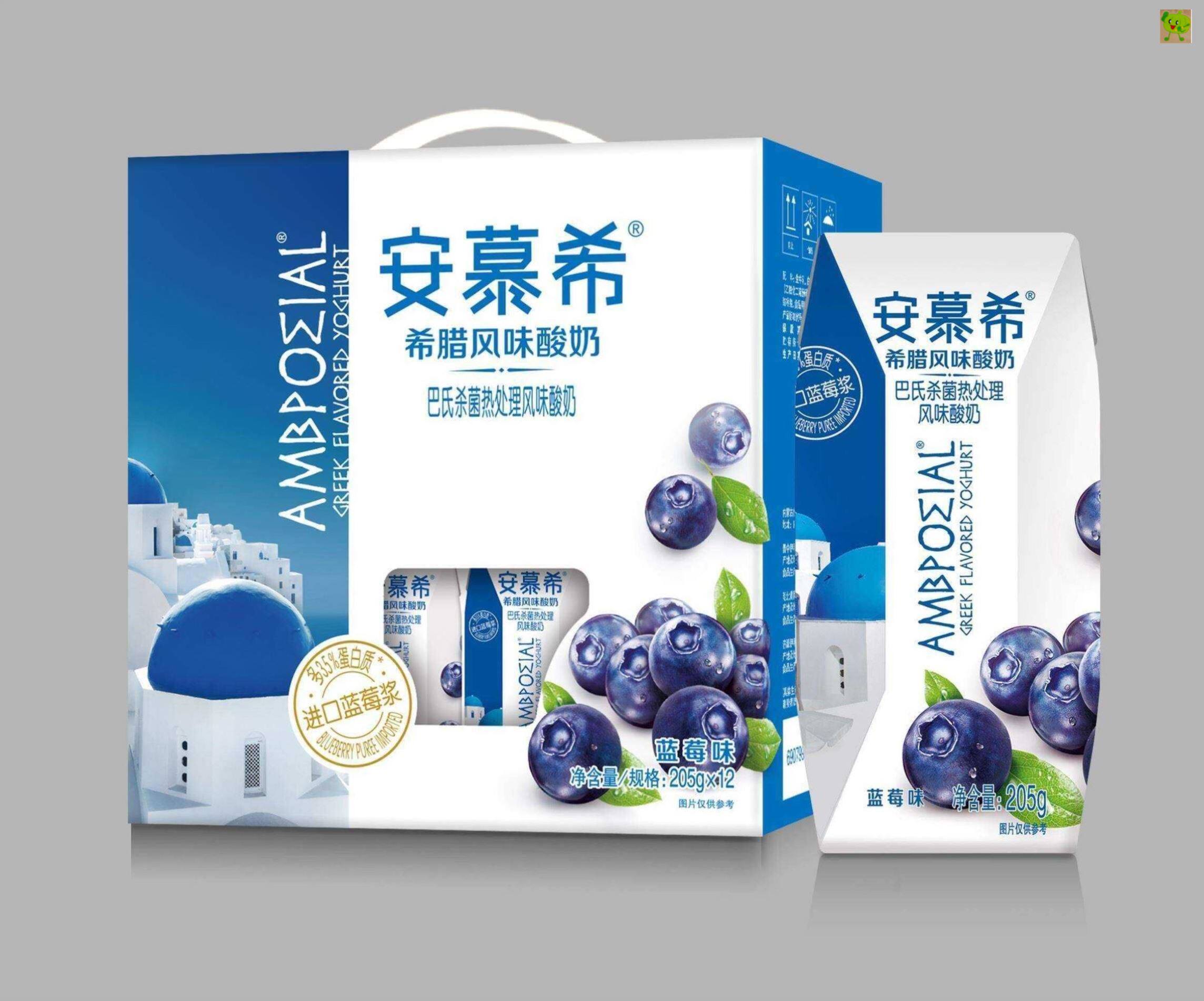 伊利安慕希腊风味安暮希阿幕希牛奶整箱混合口阿莫西酸奶205x12