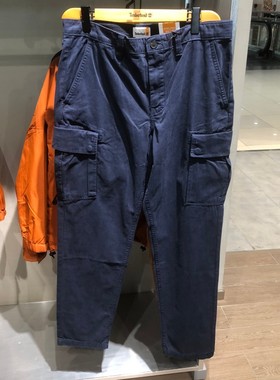 Timberland/添柏岚2024秋冬工装男户外徒步登山梭织休闲长裤A5TVY