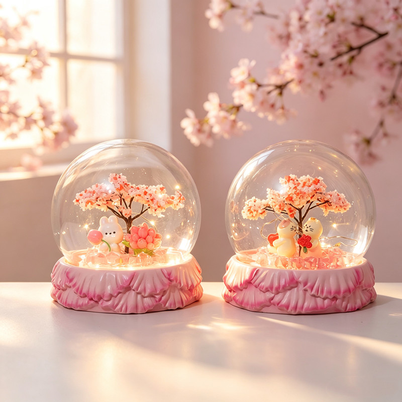 浪漫樱花树小夜灯摆件