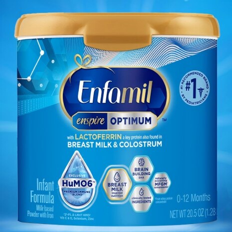 美赞臣美版蓝臻婴儿配方奶粉1段（0-12个月）补充盒装581g/罐