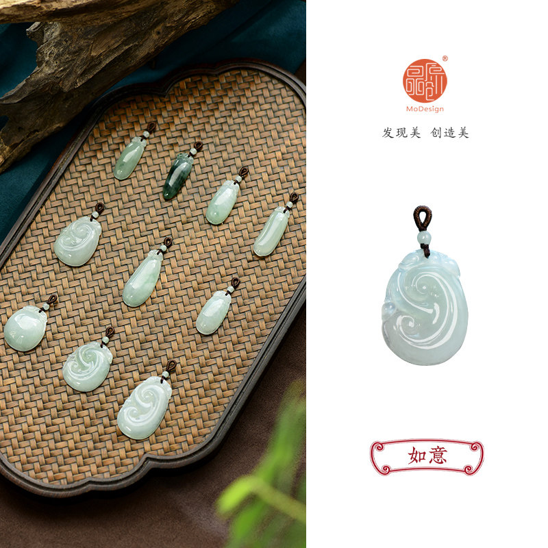 天然A货翡翠项链吊坠送闺蜜礼物