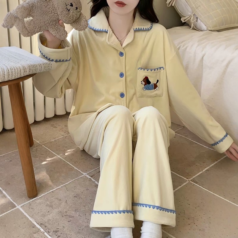 可爱珊瑚绒女睡衣海岛绒2025新款秋冬季天德绒薄绒家居服大码套装,女士内衣/男士内衣/家居服,睡衣/家居服套装,淘宝优惠券,粉丝福利购,淘宝优惠卷