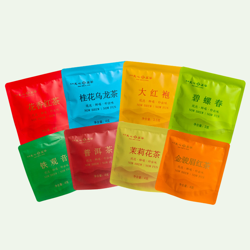 天福茗茶天心茗茶多口味原叶茶品鉴尝鲜装