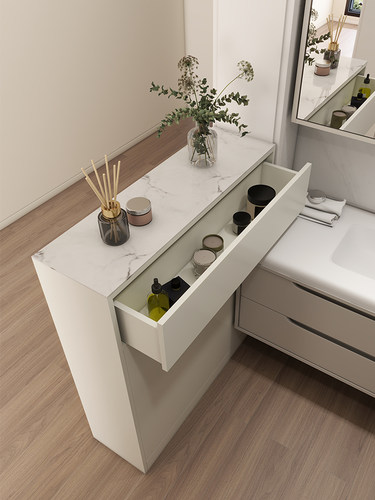 实木入门玄关隔断柜卫生间储物柜收纳柜门口窄柜浴室边柜侧柜定制