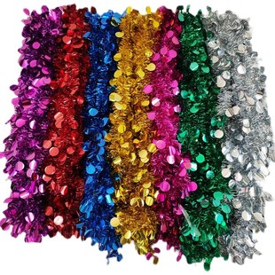 毛条彩条彩龙拉花彩带元旦新年装饰年会生日圣诞商场结婚婚礼布置