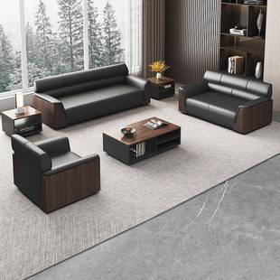 床笠办公沙发会客接待现代简约洽谈单人三人位办公室沙发茶几组合套装套装垫拉车饰品