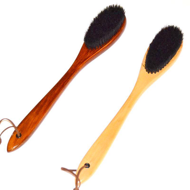 宾馆酒店客房实木衣服刷衣物除尘刷猪鬃软毛衣刷西装毛刷西服刷子