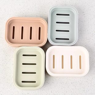 装香皂的盒子带盖沥水肥皂盒PP塑料肥皂盒小清新香皂盒双层香皂架