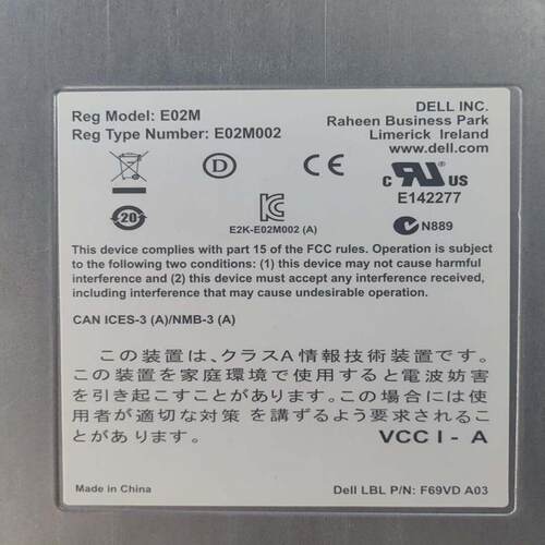 议价DELL戴尔E02M002 MD32 0770D8可维修