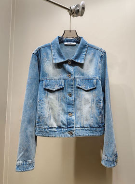 MBS.欧洲站新款HELMCH南油高端美式百搭夹克上衣复古时髦牛仔外套