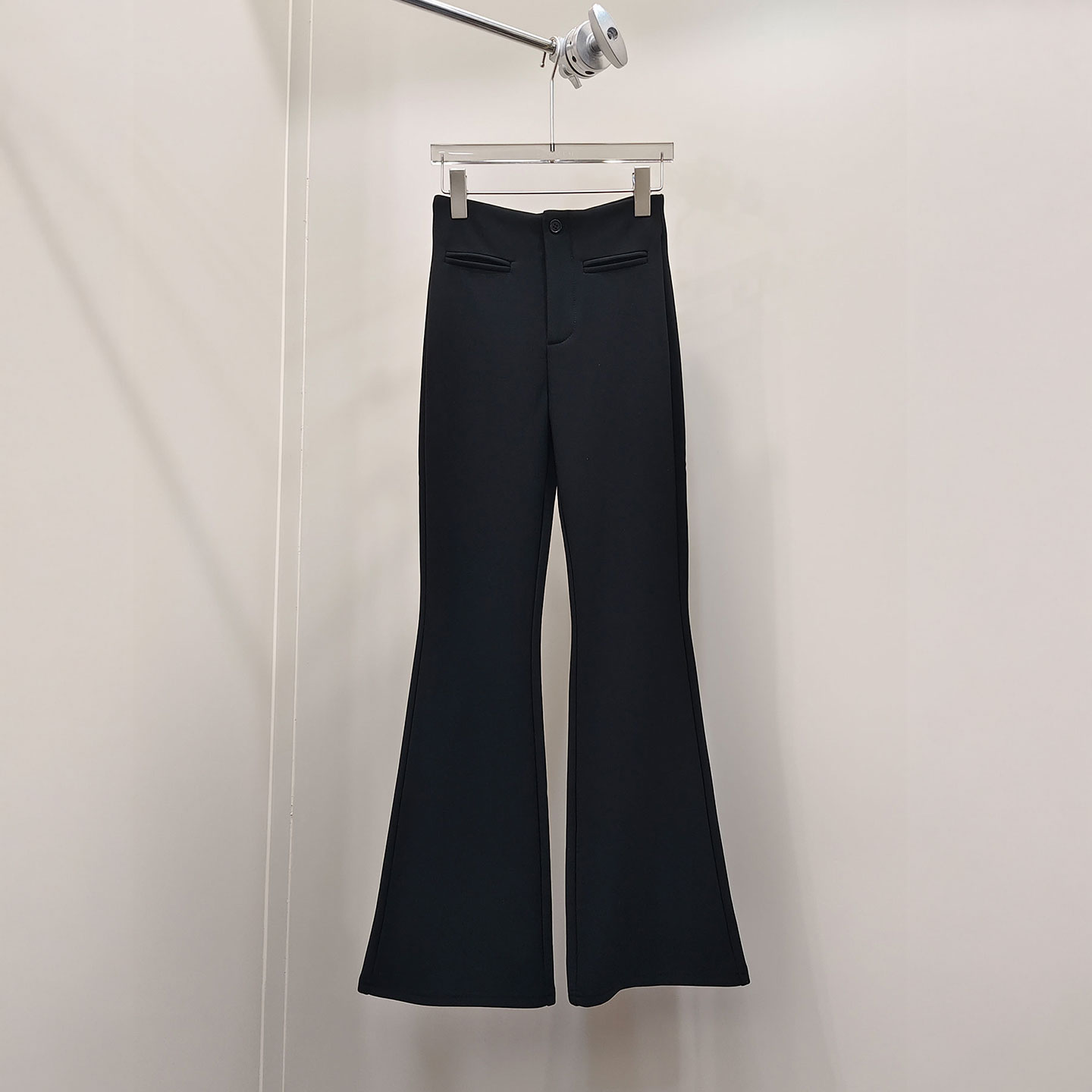 MBS.欧洲站新款HELMCH美风高腰弹力修身西装时髦垂感加绒马蹄神裤