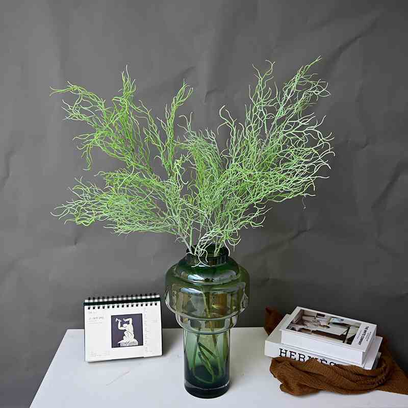 仿真绿植龙须草盆栽北欧假树橱窗摄影塑料道具假绿植室内装饰假花