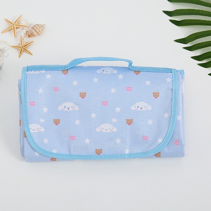 大耳狗野餐垫可折叠防水防潮外出坐垫室内玩耍草地垫子玉桂狗布垫