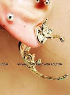 Pierced ear studs punk earrings rock exaggeration Ornament