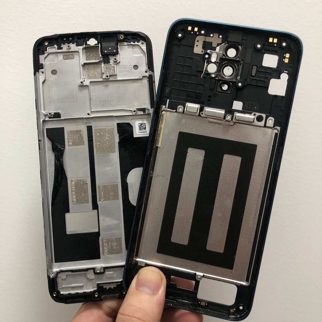 适用oppo a11 a11x 拆机前壳a9x屏框支架按键边框a9中框手机外壳