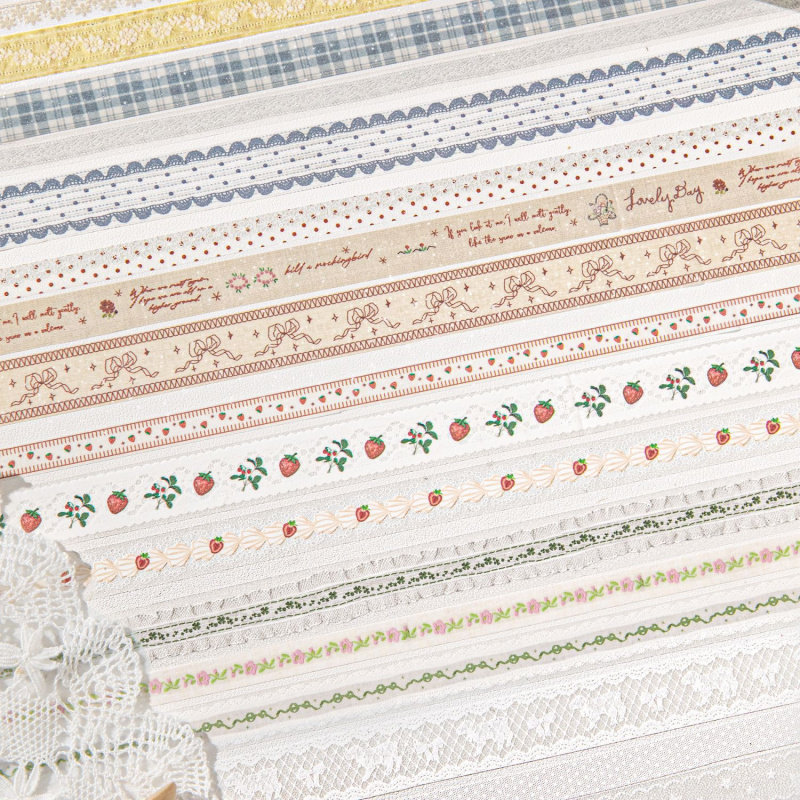 陌墨闪砂PET套装胶带 手作蕾丝 复古文艺基础百搭diy手账打底装饰,文具电教/文化用品/商务用品,和纸胶带,淘宝优惠券,粉丝福利购,淘宝优惠卷