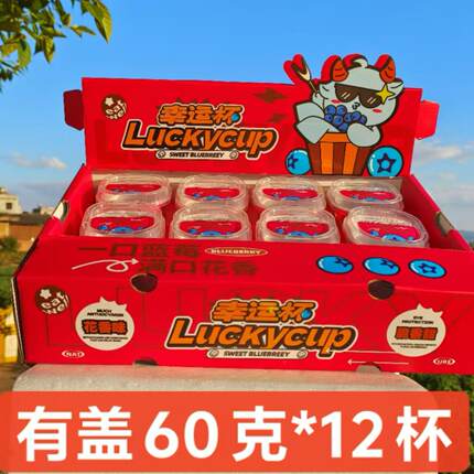 (高端礼盒12杯装）25号脆甜花香蓝莓云南露天种植顺丰空运