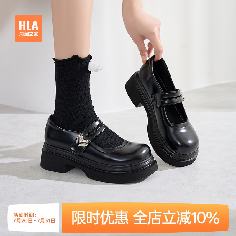 海澜之家厚底玛丽珍鞋