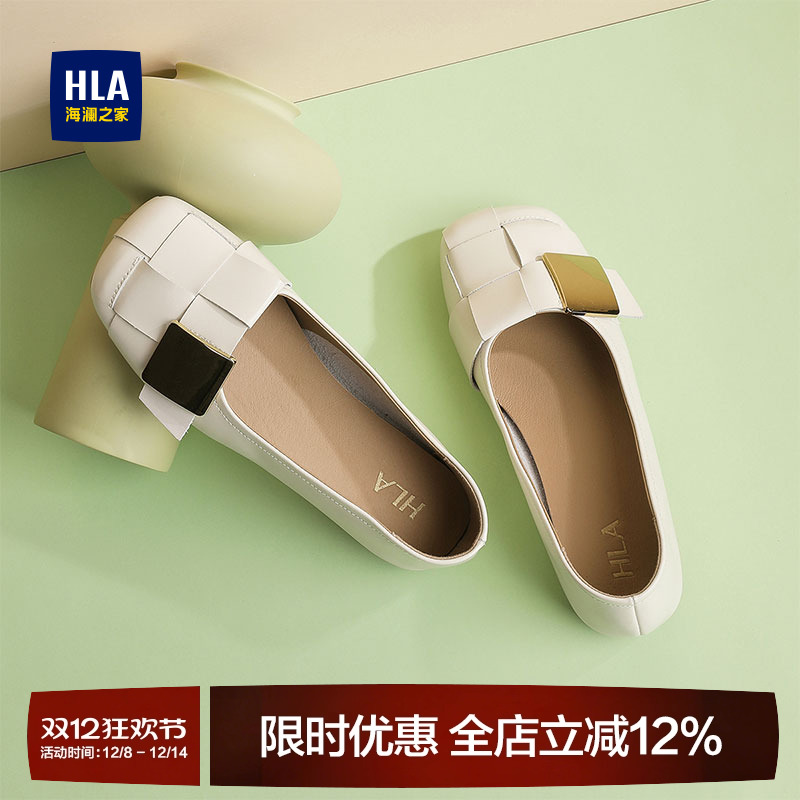 海澜之家妈妈鞋浅口单鞋