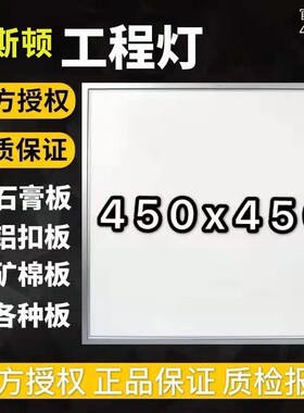 集成吊顶450x450led平板灯客厅书房石膏铝扣板嵌入式450x900
