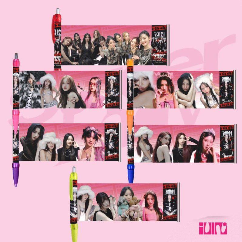 (G)I-DLE专辑2ND周边自制圆珠笔拉画笔宋雨琦米妮gidle联名笔