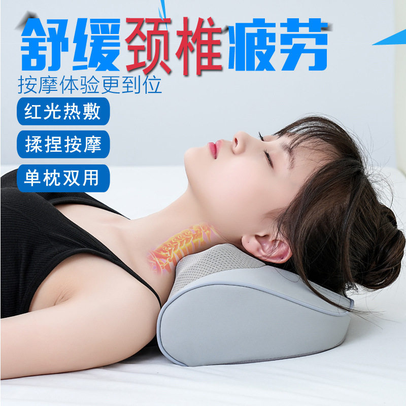 颈椎揉捏颈部肩部腰部多功能全身电动按摩器脖子颈肩背背神器枕头