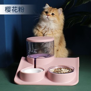 宠物饮水机自动喂水猫咪碗 喂食自动器不湿嘴大容量狗狗续水水碗