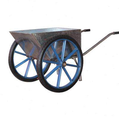 不锈加厚工地翻斗车手推车双轮小推车建筑推饲料车推粪车环卫养殖