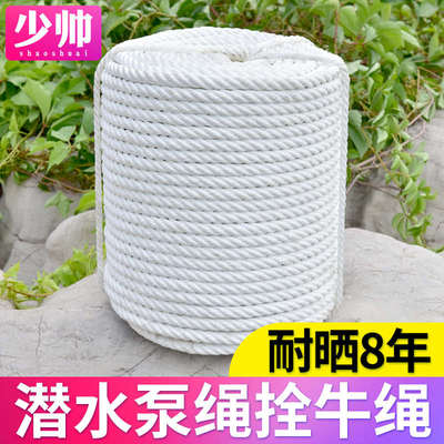 高空安全绳耐磨货车拉绑货绳子捆绑绳户外尼龙绳潜水泵提绳拴牛绳