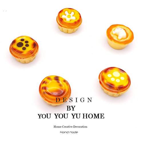 彷真食物冰箱贴蛋挞美食特色礼物创意立体磁吸贴文创装饰品冰箱贴