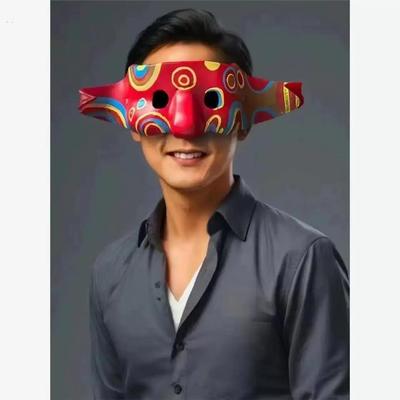 吴彦祖面具新警察故事湖树脂万圣节装扮半脸成人搞怪阿祖同款面具