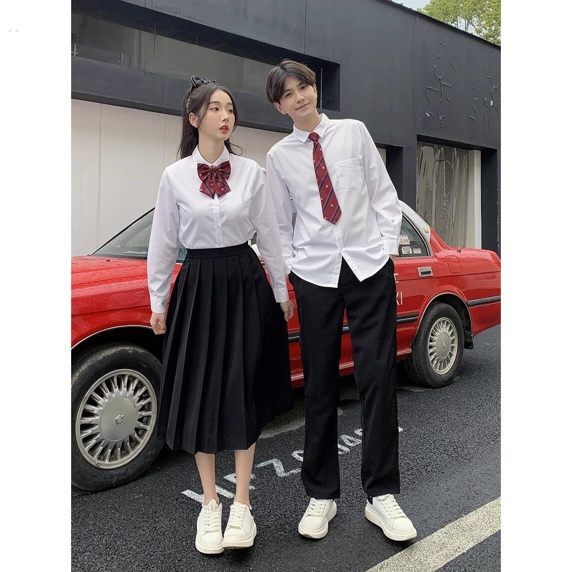 合唱诗歌朗诵比赛服装学生运动会演出服初中高中毕业班服长裙套装