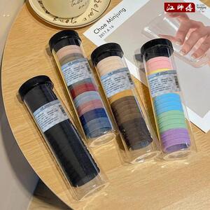 江师傅简约爆款橡皮筋女高马尾丸子头发绳不伤发耐用发圈百搭发圈