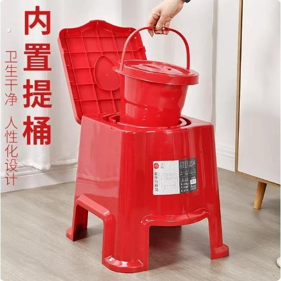 老年人孕妇塑料坐便凳简易可移动坐便器蹲坑马桶厕所室内夜壶痰盂