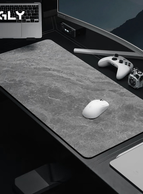【超纤肤感】OGLY桌垫高级感超大号桌布电竞鼠标垫防滑垫子可定制