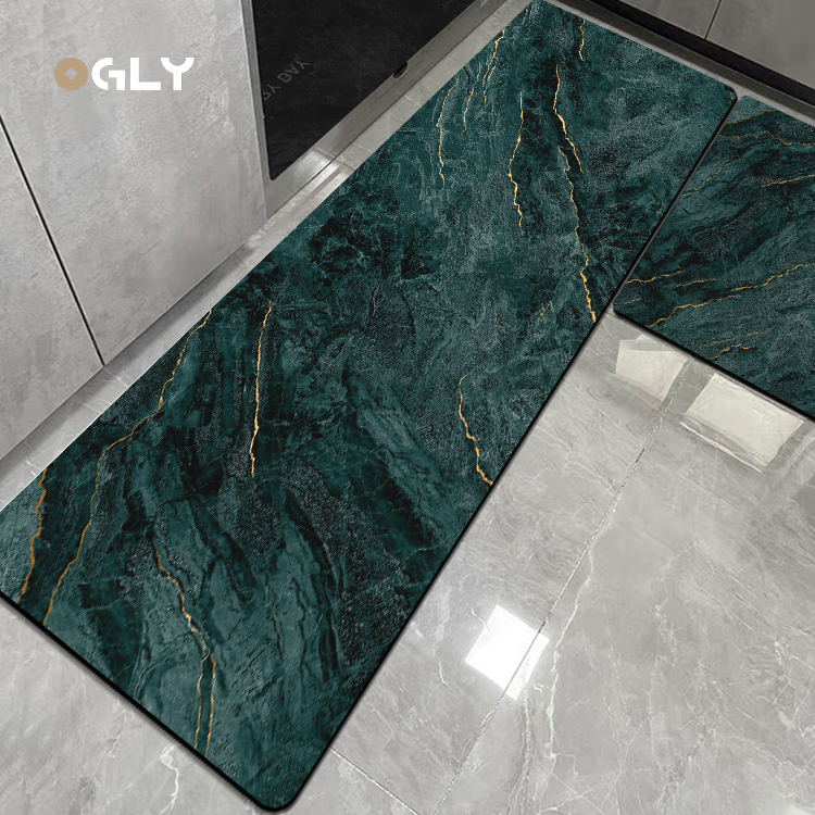 OGLY硅藻泥大理石纹厨房吸水垫