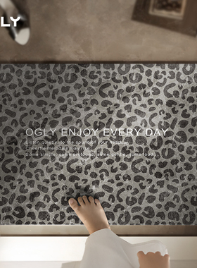 OGLY浴室地垫加厚防滑垫速干卫生间厕所门口吸水垫子地毯速干脚垫