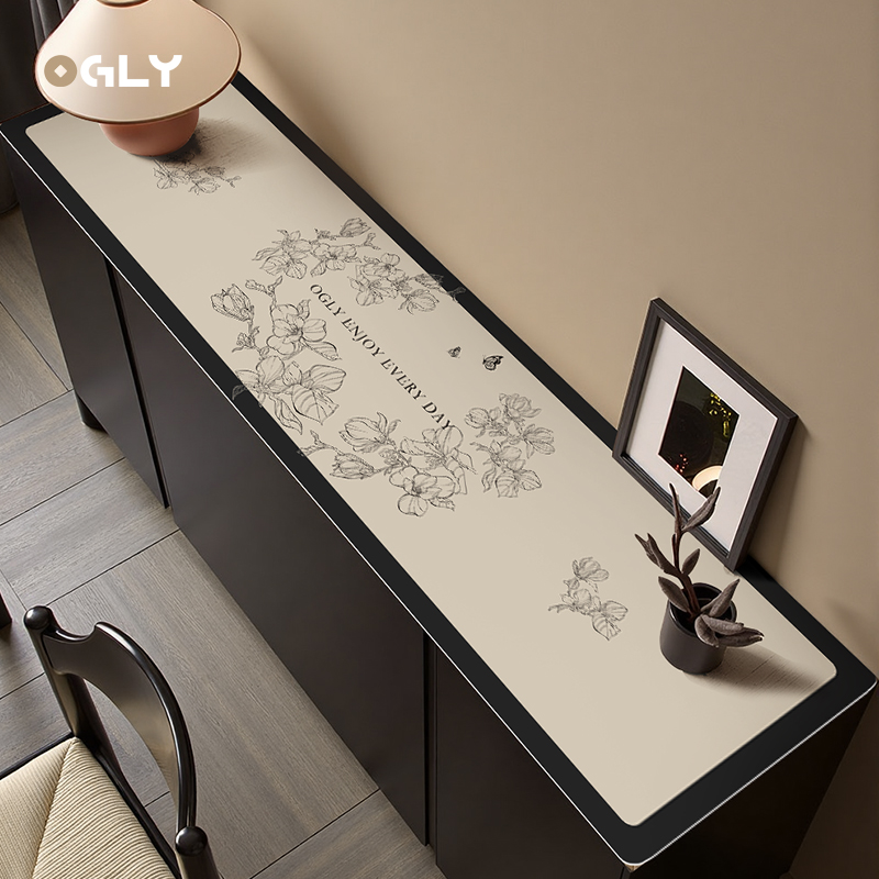 OGLY轻奢高级感餐边柜防脏桌垫