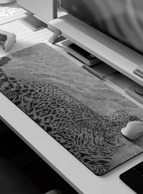 【超纤顺滑】OGLY桌垫鼠标垫轻奢高级感超大电脑键盘滑鼠垫子定制