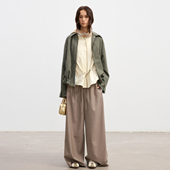 格纹荷叶边拼接宽松短撞色格子翻领款 Howwell 25AW 格子夹克