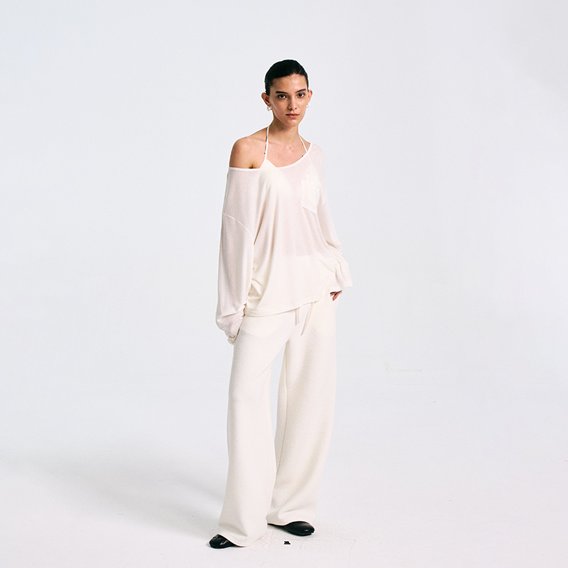 Howwell 25SS薄款防晒罩衫女春长袖冰丝开衫外套