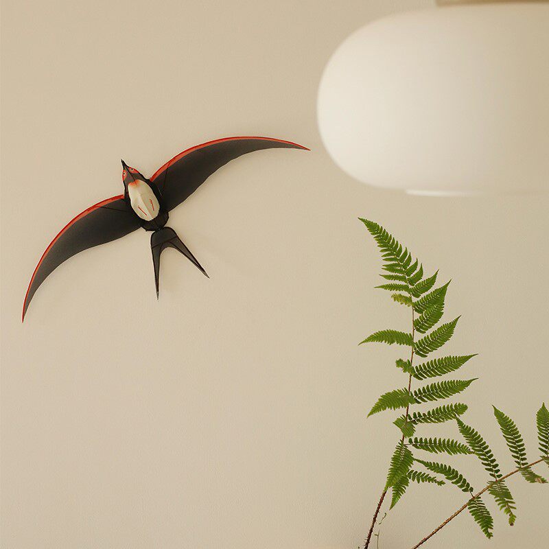 自然造物燕子风筝儿童diy手工玩具亲子创意礼品装饰纸鸢文创生日